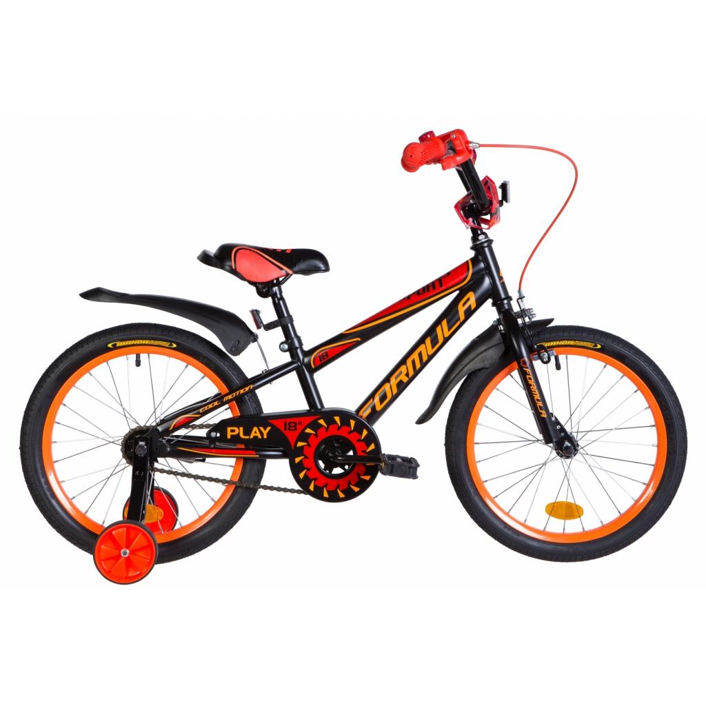 Дитячий велосипед Formula 18" SPORT рама-9,5" 2020 Black/Orange (OPS-FRK-18-058)