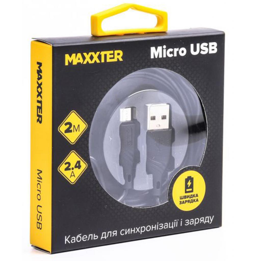Дата кабель USB 2.0 AM to Micro 5P 2.0m Maxxter (UB-M-USB-02-2m) зображення 2