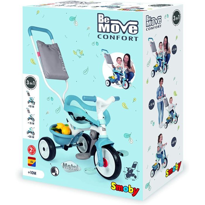Дитячий велосипед Smoby Be Move Комфорт 3 в 1 блакитний (740414) зображення 3