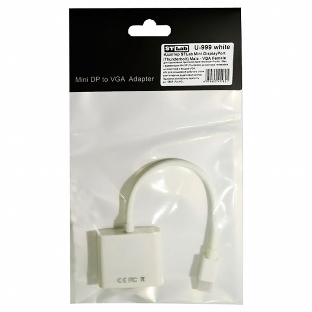 Переходник ST-Lab Mini DisplayPort (Thunderbolt) Male - VGA Female, 1080P (U-999 white) изображение 3
