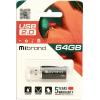 USB флеш накопичувач Mibrand 64GB Cougar Black USB 2.0 (MI2.0/CU64P1B) зображення 2