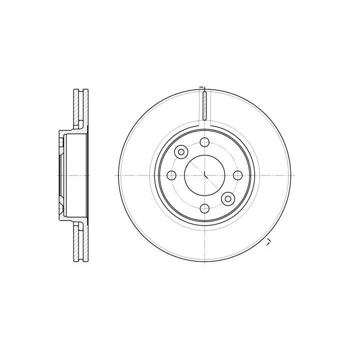 Тормозной диск REMSA 6683.10