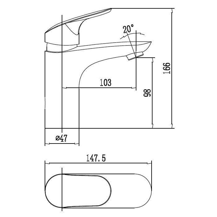 Змішувач AM.PM LIKE д/раковини (F8093000) зображення 6
