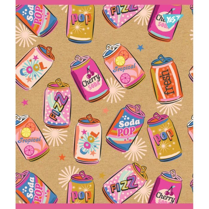 Тетрадь Yes А5 Girls Крафт 18 листов линия 5 дизайнов (765089) изображение 3