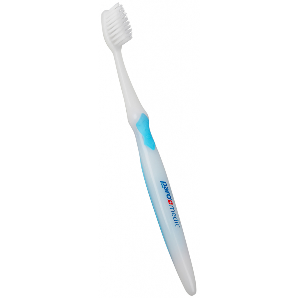Зубна щітка Paro Swiss medic з конічними щетинками синя (7610458007266-dark-blue)