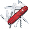 Нож Victorinox Climber Transparent Red Blister (1.3703.TB1)