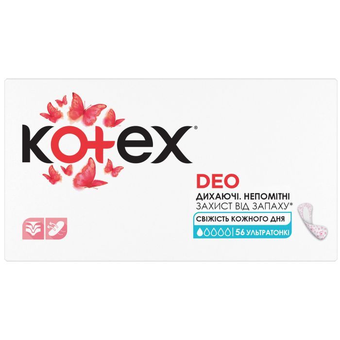 Ежедневные прокладки Kotex Ultraslim Deo 56 шт. (5029053548258/5029053548111)