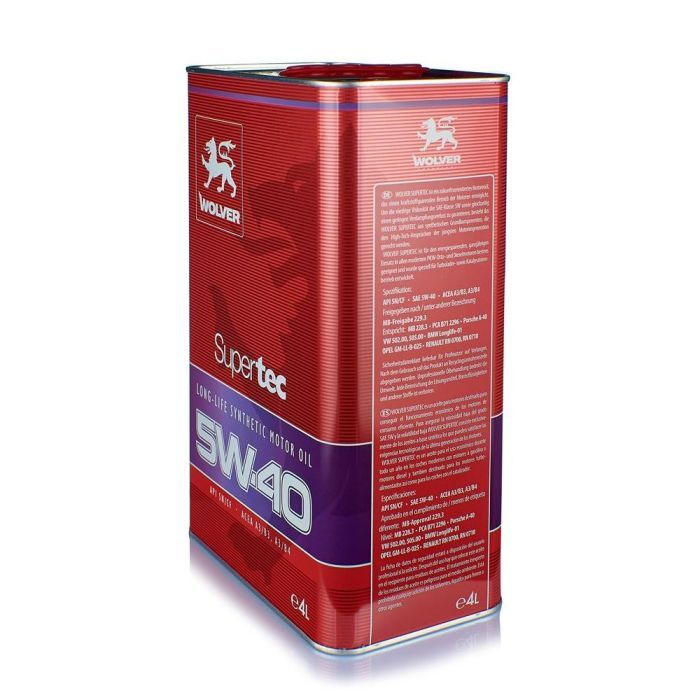 Моторное масло Wolver Supertec 5W-40 1л (4260360941078) изображение 2