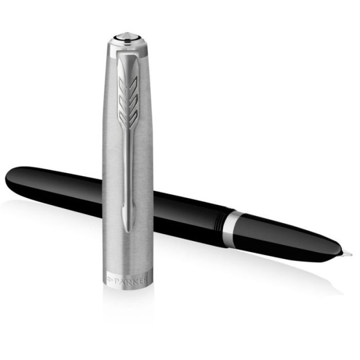 Ручка перьевая Parker PARKER 51 Black CT  FP F (55 011) изображение 2