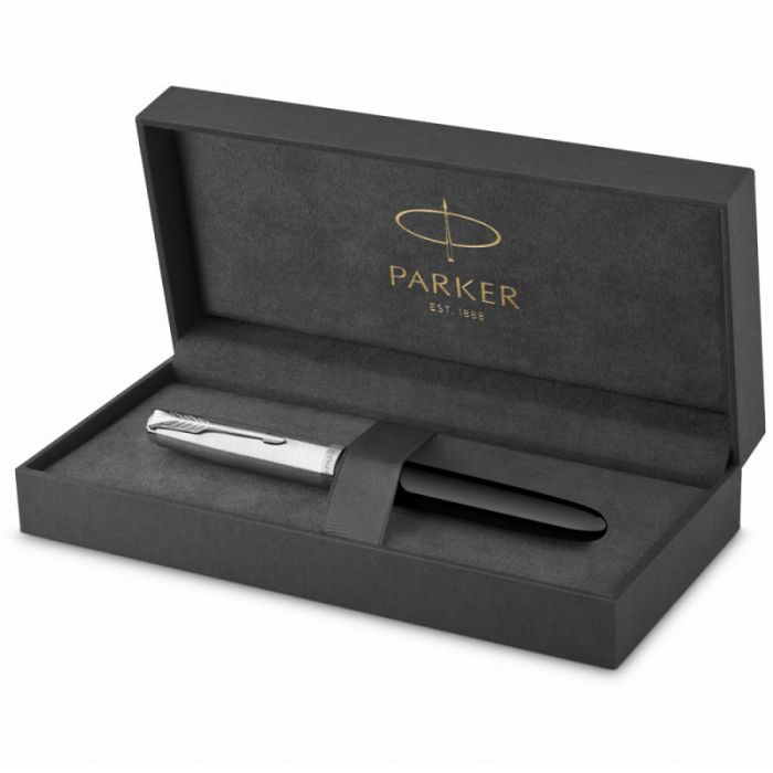 Ручка перьевая Parker PARKER 51 Black CT  FP F (55 011) изображение 7