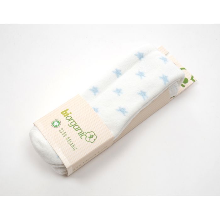 Колготки дитячі Bibaby махрові із зірочками (68379-68-whiteblue) зображення 2