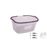 Корзина для белья Violet House 1002 Виолетта Powder 28 л (1002 Виолетта POW 28 л) изображение 3