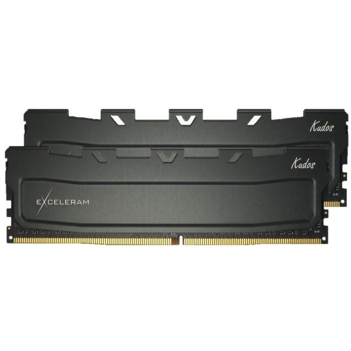 Модуль памяти для компьютера DDR4 64GB (2x32GB) 3200 MHz Black Kudos eXceleram (EKBLACK4643222CD)