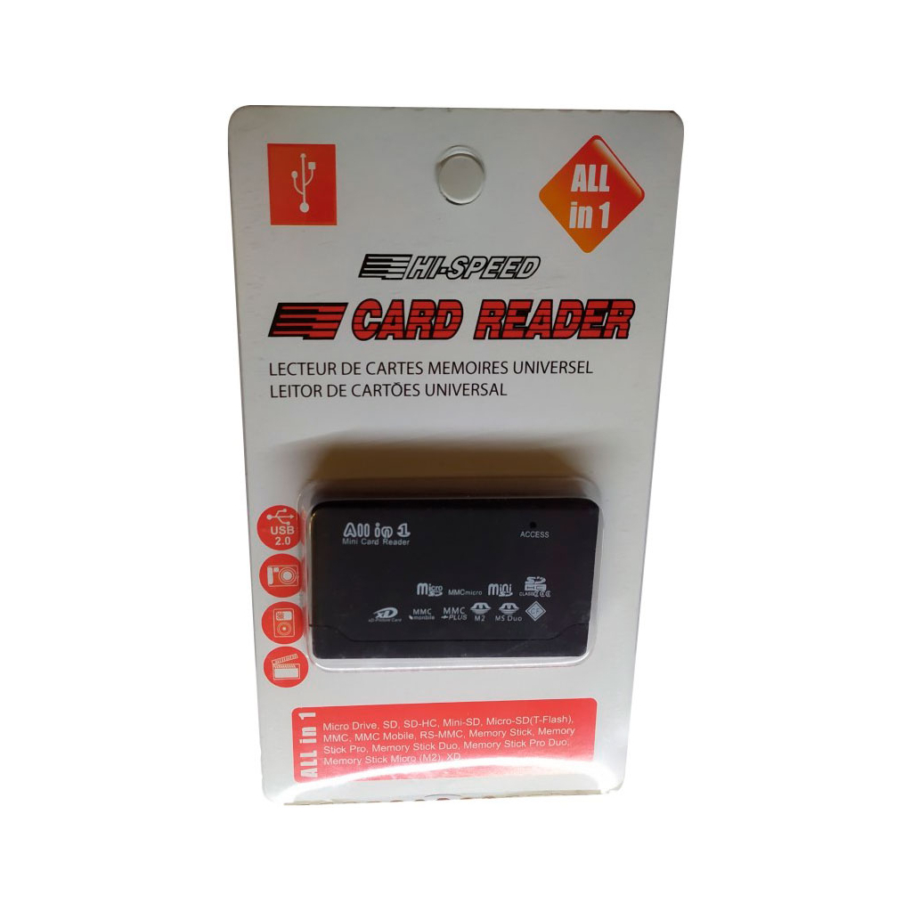 Зчитувач флеш-карт Atcom TD2031 USB 2.0 ALL IN 1 - (Memory Stick (MS) , Secure Digit (10731) зображення 4