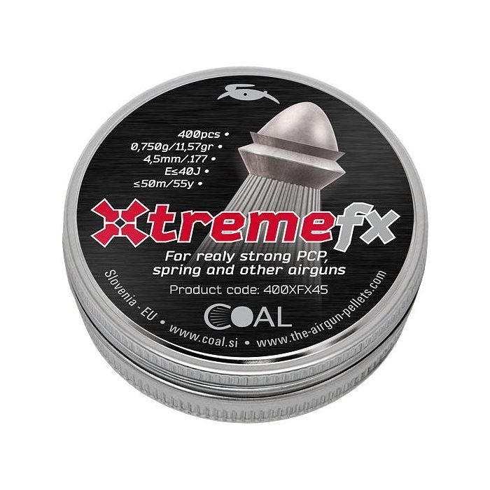 Пульки Coal Xtreme FX 4,5 мм 400 шт/уп (400XFX45)