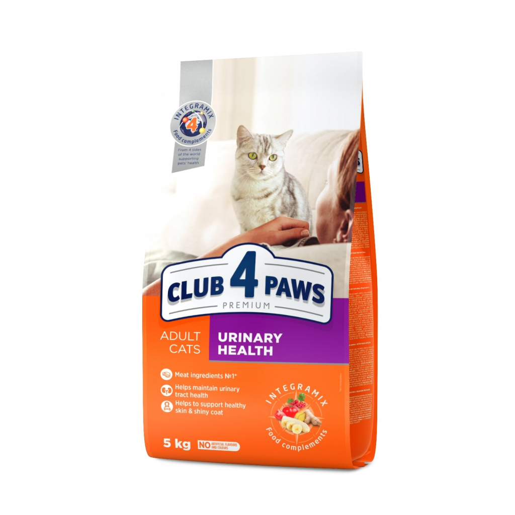 Сухой корм для кошек Club 4 Paws Премиум. Поддержание здоровья мочевыделительной системы 5 кг (4820083909368)