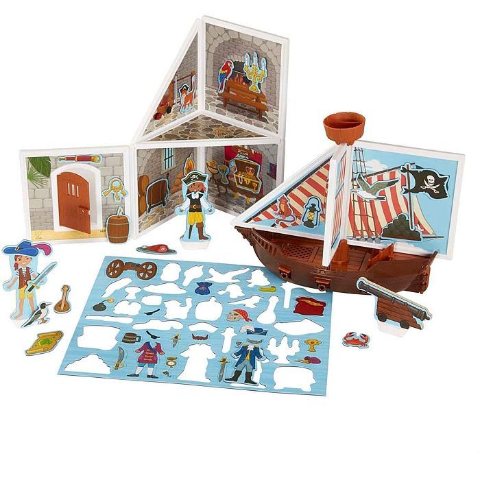 Ігровий набір Melissa&Doug магнітний Піратська бухта (MD30664) зображення 2
