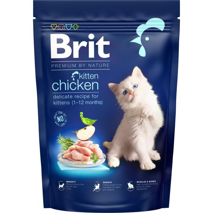 Сухой корм для кошек Brit Premium by Nature Cat Kitten 800 г (8595602553037)