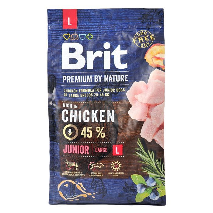 Сухой корм для собак Brit Premium Dog Junior L 15 кг (8595602526437) изображение 2