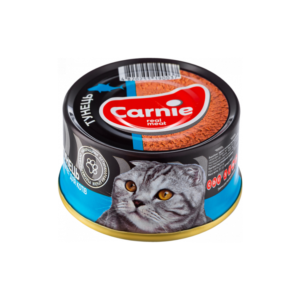 Паштет для кошек Carnie мясной с тунцом 90 г (4820255190488)