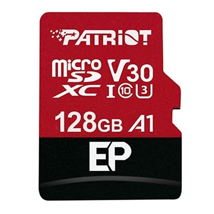 Карта памяти Patriot 128GB microSDXC class 10 UHS-I/U3 EP A1 (PEF128GEP31MCX)