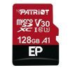 Карта памяти Patriot 128GB microSDXC class 10 UHS-I/U3 EP A1 (PEF128GEP31MCX)