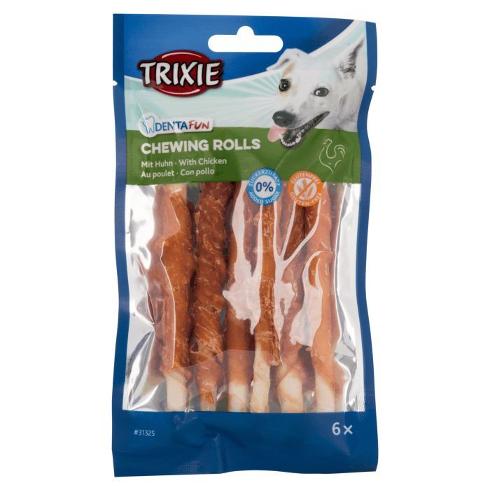 Ласощі для собак Trixie DENTAfun Паличка для чищення зубів з куркою 30 шт 240 г (4011905313788)