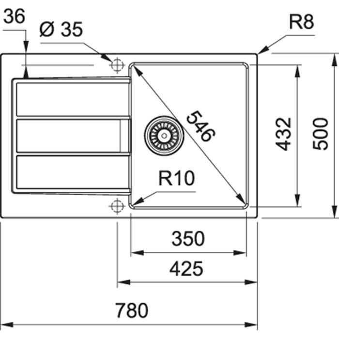 Мойка кухонная Franke Sirius 2.0 S2D 611-78/143.0621.190 (143.0621.190) изображение 6