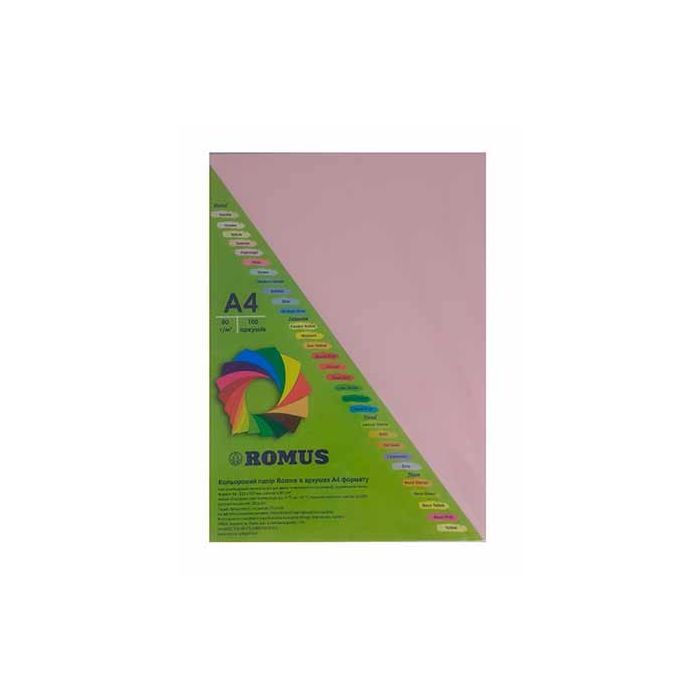 Бумага Romus A4 80 г/м2 100sh Pink flamingo (R50591)