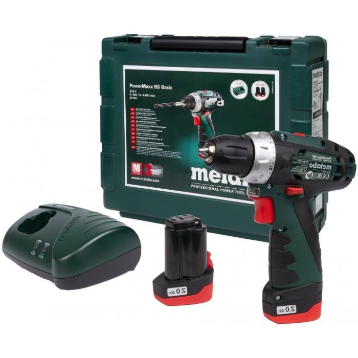 Шуруповерт Metabo PowerMaxxBS, 10.8 В, 2х2.0Аг, кейс (600080500) зображення 4
