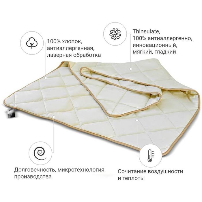 Ковдра MirSon антиалергенна 3M Thinsulate №1333 Carmela Літня 155x215 см (2200001528567) зображення 2