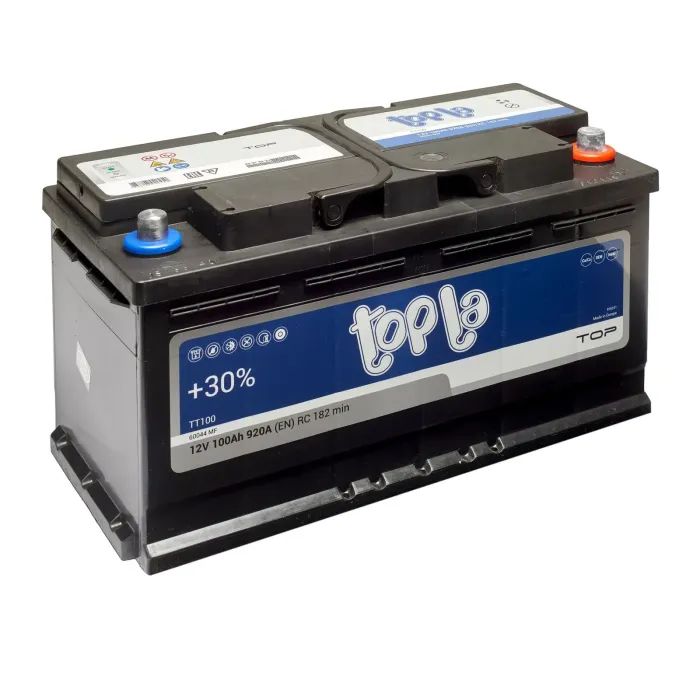 Аккумулятор автомобильный Topla 100 Ah/12V TOP Euro (118 800) изображение 2