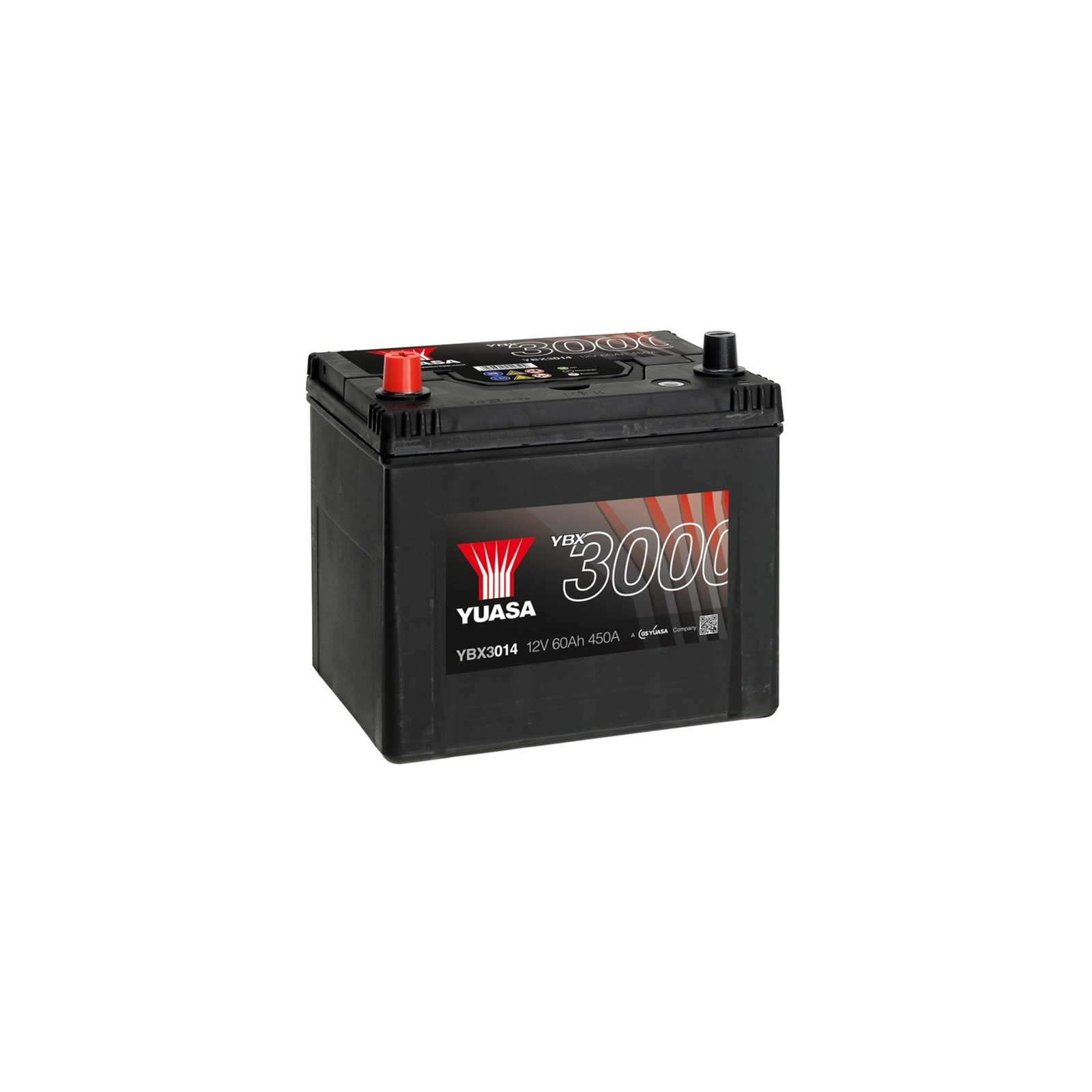 Аккумулятор автомобильный Yuasa 12V 90Ah SMF Battery (YBX3017)
