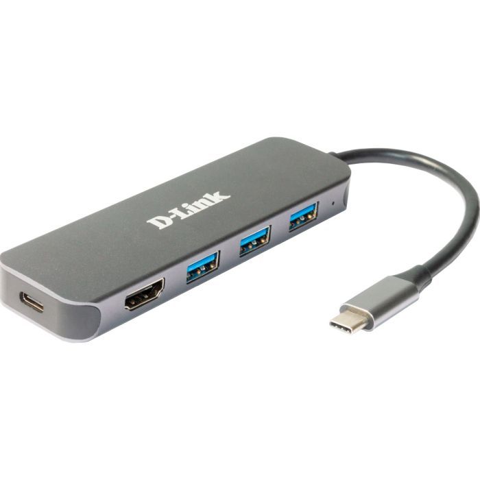 Концентратор D-Link USB-C 3xUSB3.0, 1xUSB-C, 1xHDMI (DUB-2333) зображення 2