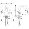 Смеситель Corso BRENTA FE-2A152K (9679004) (FE-2A152K) изображение 4