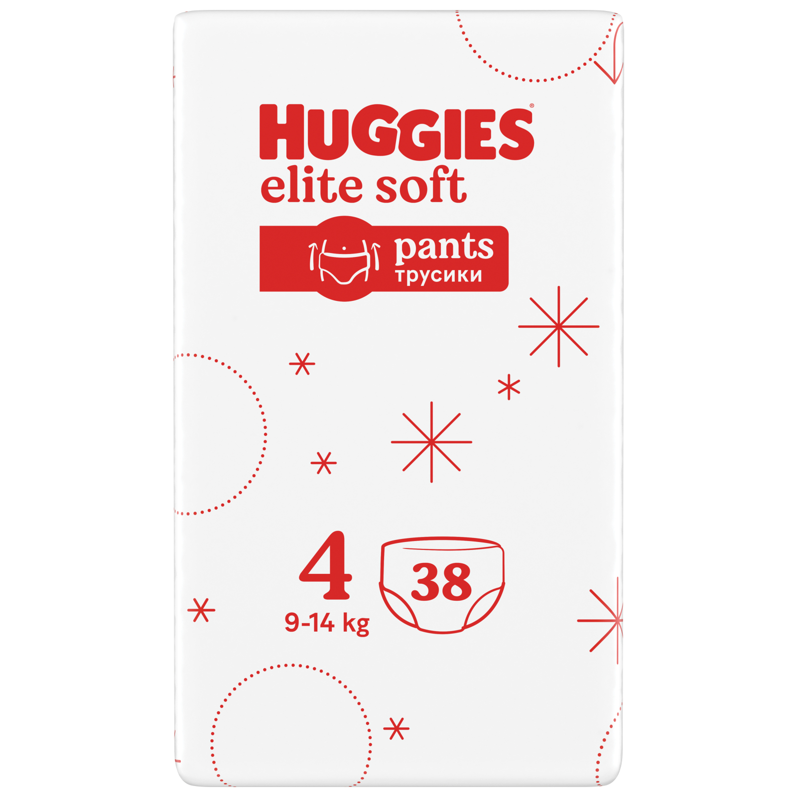 Подгузники Huggies Elite Soft 4 (9-14 кг) Mega 38 шт (5029053549323) изображение 3