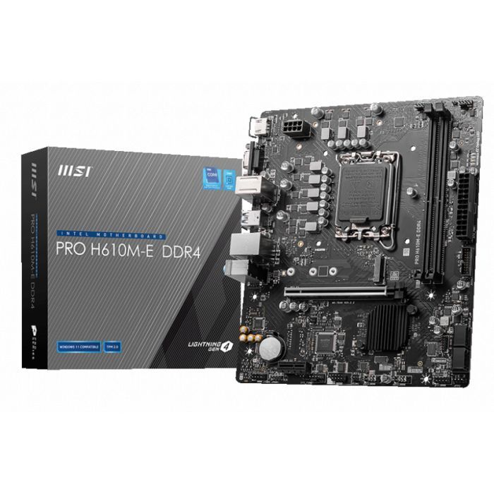 Материнская плата MSI PRO H610M-E DDR4 изображение 2