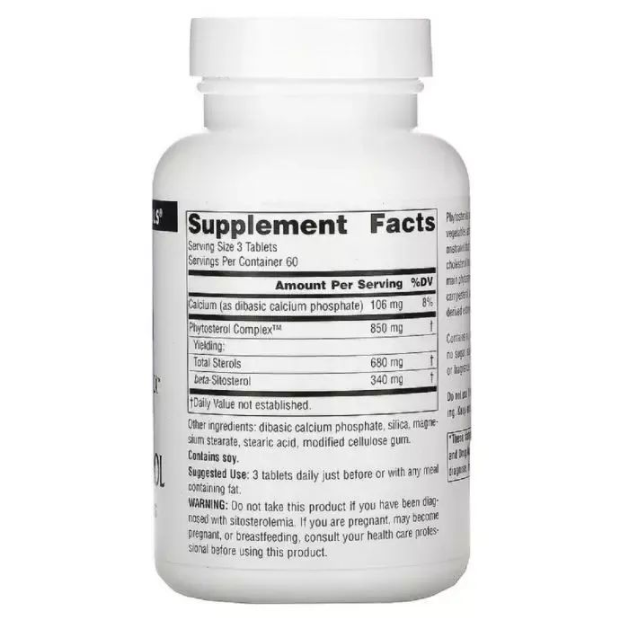 Травы Source Naturals Бета-Ситостерол 113мг, 180 таблеток (SNS-00705) изображение 2
