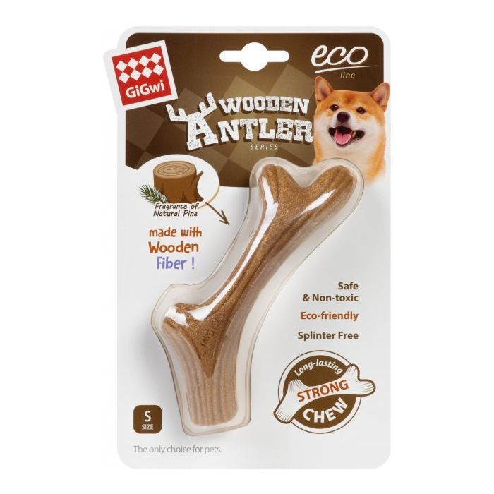 Игрушка для собак GiGwi Wooden Antler Рог жевательный L (2343) изображение 2
