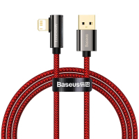 Photos - Cable (video, audio, USB) BASEUS Дата кабель USB 2.0 AM to Lightning 1.0m CACS 2.4A 90 Legend Series Elbow 