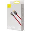 Дата кабель USB 2.0 AM to Lightning 1.0m CACS 2.4A 90 Legend Series Elbow Red Baseus (CACS000009) изображение 5