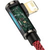 Дата кабель USB 2.0 AM to Lightning 1.0m CACS 2.4A 90 Legend Series Elbow Red Baseus (CACS000009) изображение 7
