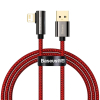 Дата кабель USB 2.0 AM to Lightning 1.0m CACS 2.4A 90 Legend Series Elbow Red Baseus (CACS000009)