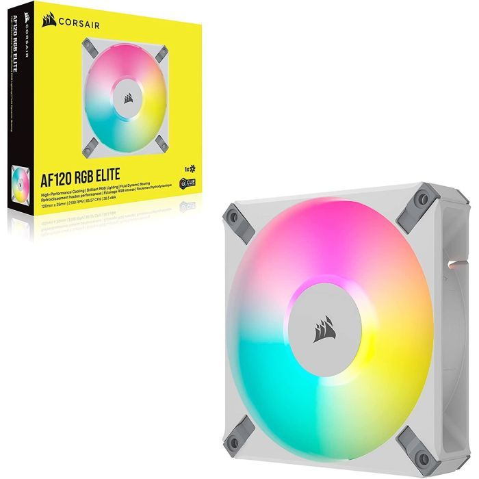 Кулер для корпуса Corsair AF120 RGB Elite White (CO-9050157-WW) изображение 2