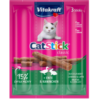 Ласощі для котів Vitakraft м'ясні палички качка та кролик 3х6г (4008239241900)