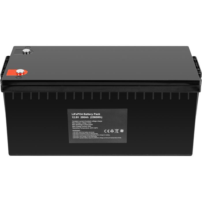 Батарея LiFePo4 PowerPlant 12.8V 200Ah, LFP12200B (NV820634) зображення 2