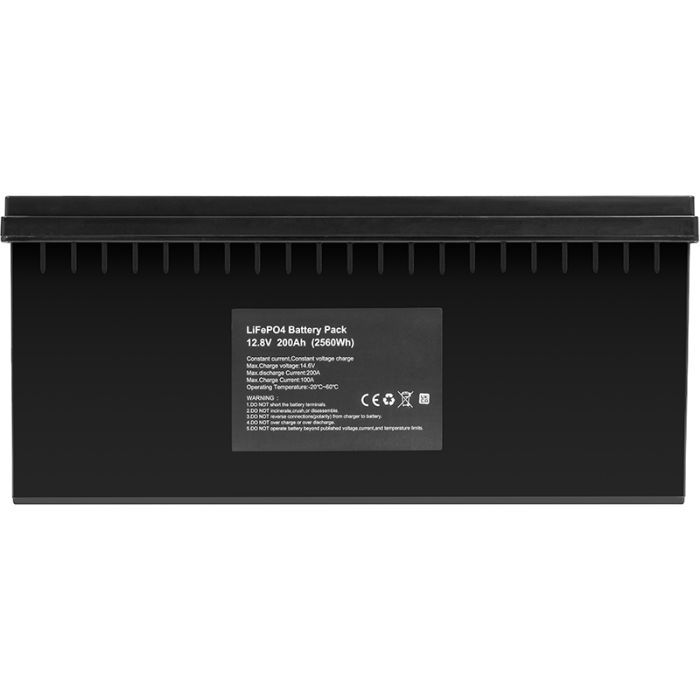 Батарея LiFePo4 PowerPlant 12.8V 200Ah, LFP12200B (NV820634) зображення 3