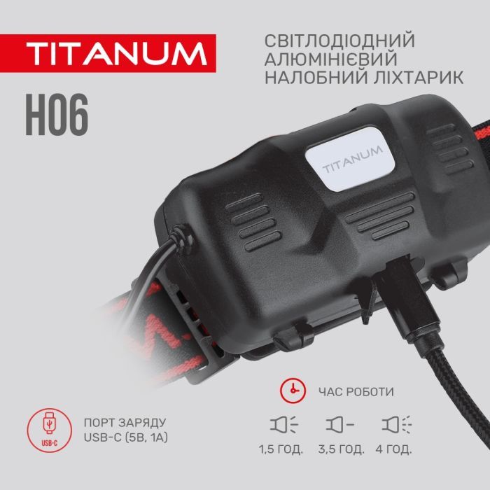Фонарь TITANUM 800Lm 6500K (TLF-H06) изображение 5