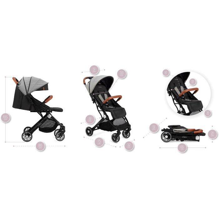 Коляска MoMi Estelle Black (WOSP00003) зображення 5