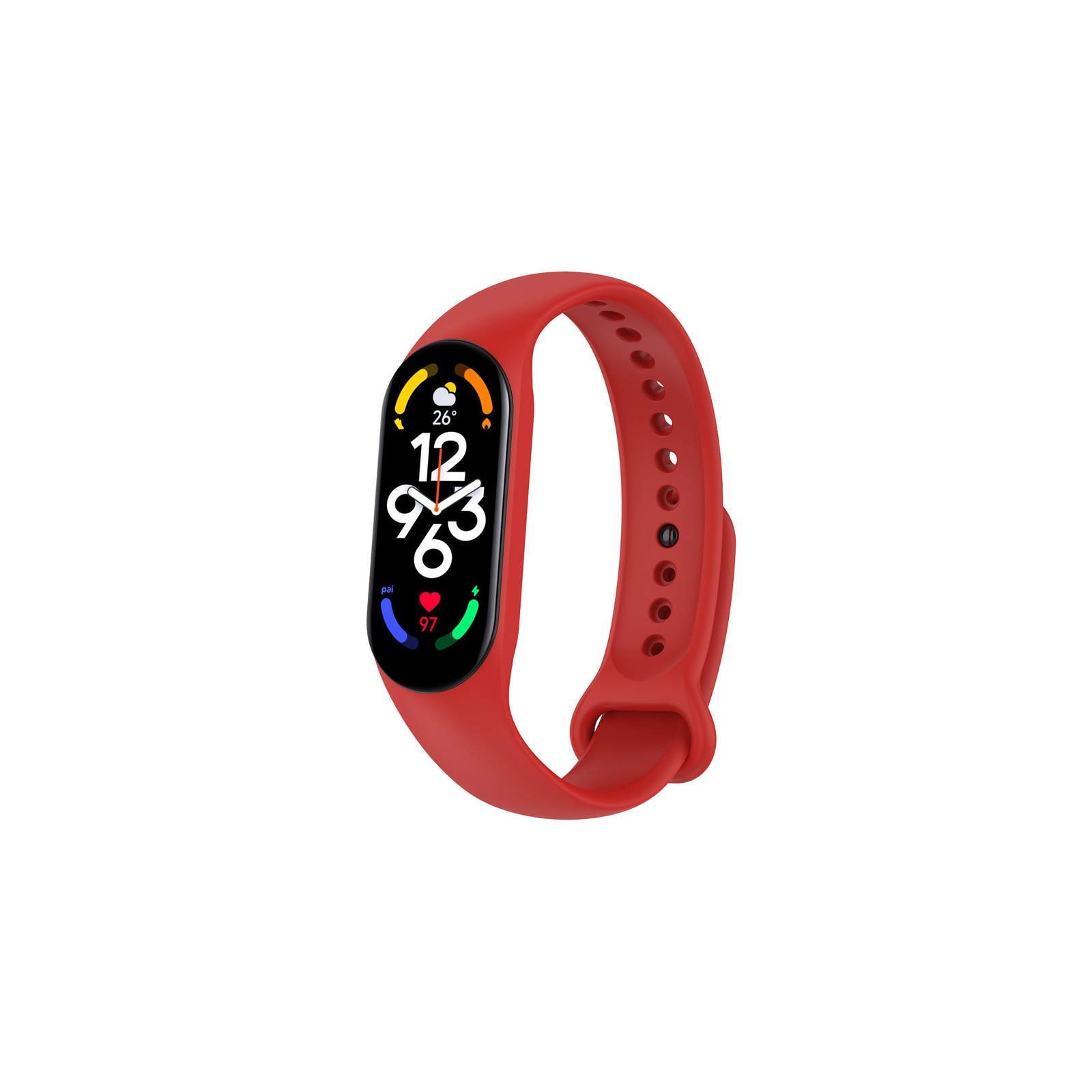 Ремешок для фитнес браслета BeCover Silicone для Xiaomi Mi Smart Band 7 Red (707485)